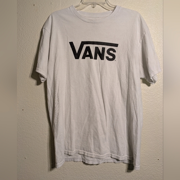 Vans White Men's T-Shirt Pre-owned Size Large - Picture 1 of 5